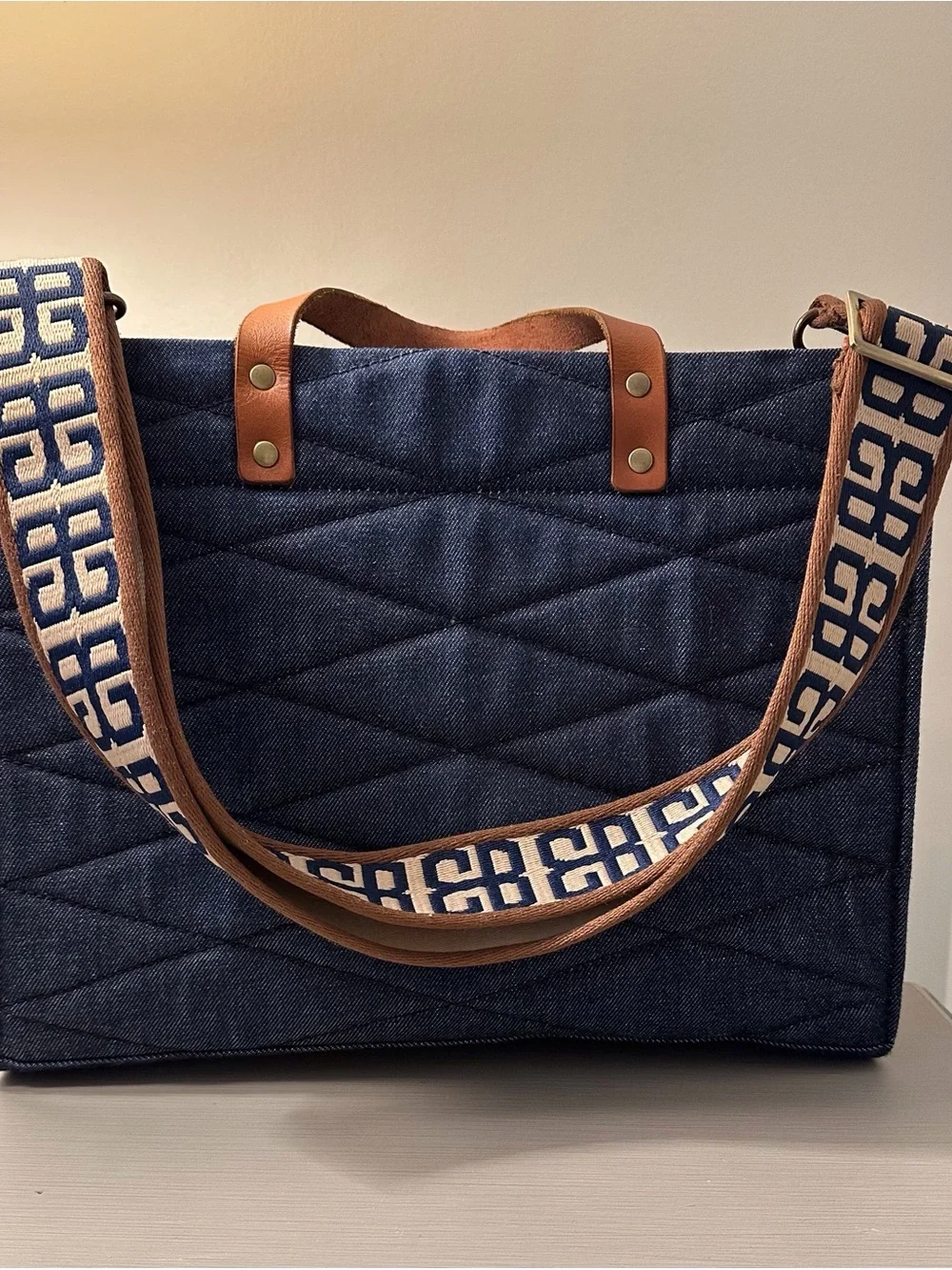 Parker Thatch Quilted Denim Mimi - Picture 2 of 5